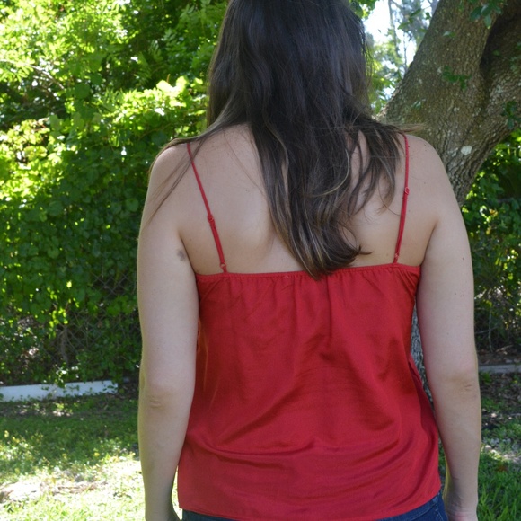 Red Ruffled Shirt - Picture 2 of 3